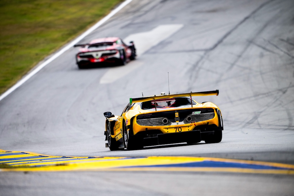 Frederik Schandorff i kamp for to IMSA-mesterskaber på Road Atlanta.
(Foto: Inception Racing)